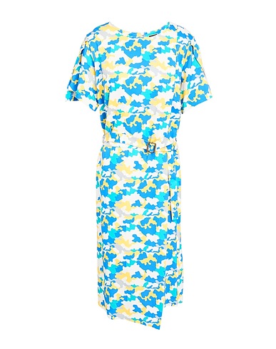 CLAUS TYLER Vestito midi Bianco 93% Viscosa, 7% Elastan