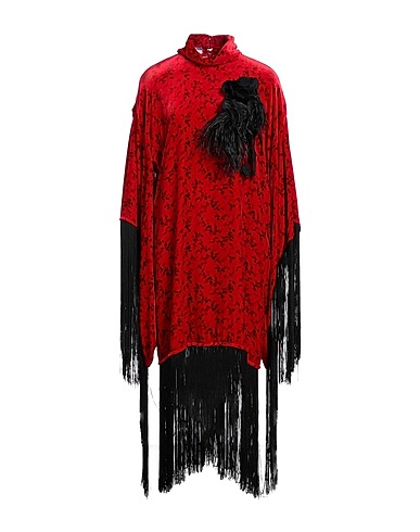 PHILOSOPHY di LORENZO SERAFINI Midi dress Red 82% Viscose, 18% Silk