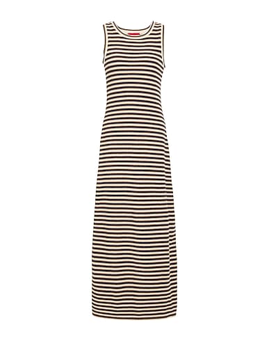 MAX&Co. Long dress DETROIT
 Light brown 73% Cotton, 19% Polyester, 8% Polyamide