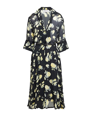 ERMANNO FIRENZE Vestito midi Nero 100% Viscosa