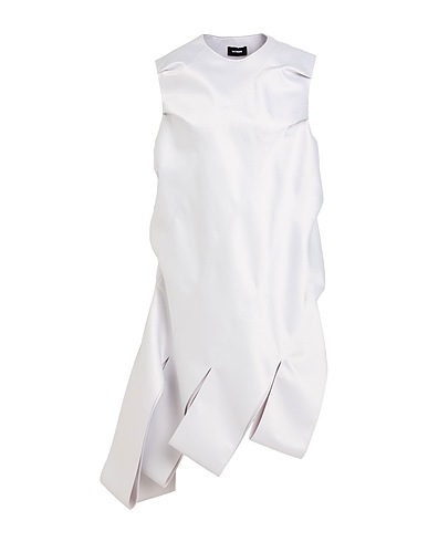WE11 DONE Midi dress Light grey 100% Polyester