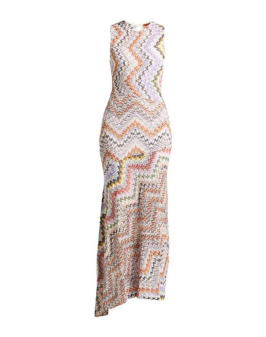 MISSONI Vestito in Maglia Bianco 43% Lana Vergine, 38% Lana, 18% Cotone, 1% Poliammide