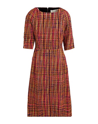 THOMAS RATH Midi dress Fuchsia 41% Polyester, 32% Viscose, 15% Wool, 8% Synthetic fibers, 4% Alpaca wool
