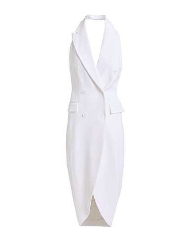 MICHAEL KORS COLLECTION Μίντι φόρεμα Off white 53% Ασετάτ, 47% Βισκόζη