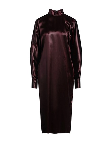 FERRAGAMO Midi dress Plum 64% Acetate, 36% Viscose