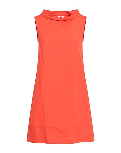ROSSOPURO Short dress Orange 100% Cotton