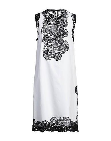 JIL SANDER Short dress White 100% Cotton, Polyester