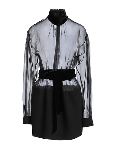 DOLCE&GABBANA Vestito corto Nero 53% Seta, 28% Lana, 17% Viscosa, 1% Elastan, 1% Poliammide