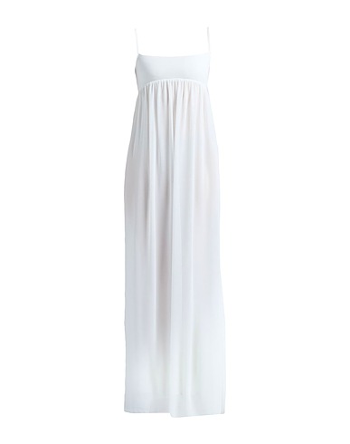 JACQUEMUS Long dress LA CASA White 100% Polyester, Viscose, Elastane