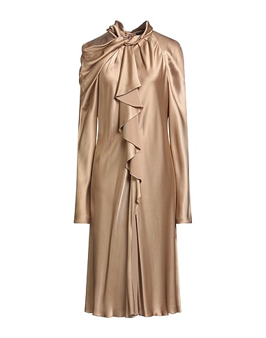 ALBERTA FERRETTI Vestito midi Marrone 64% Acetato, 36% Seta