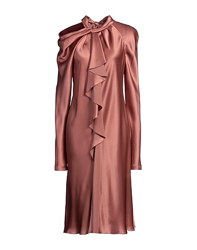 ALBERTA FERRETTI Midi dress Antique rose 64% Acetate, 36% Silk