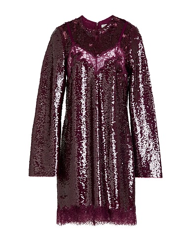 SIMKHAI Sequin dress Plum 100% Nylon, Silk