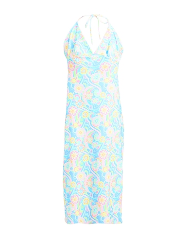 FRANKIES BIKINIS Midi dress Light blue 94% Polyester, 6% Elastane