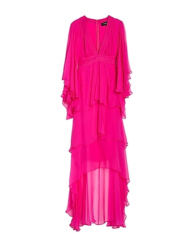 ROCHAS Long dress Fuchsia 100% Silk