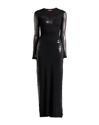 DIESEL Long dress Black 93% Modal, 7% Elastane