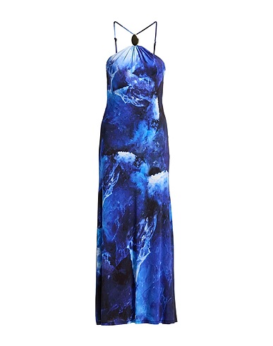 SIMKHAI Long dress Midnight blue 93% Viscose, 7% Elastane