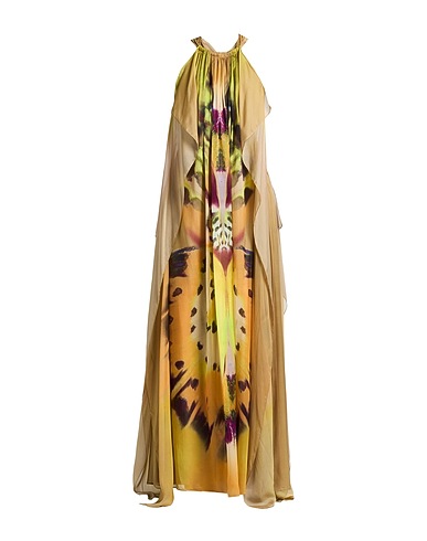 ALBERTA FERRETTI Long dress Military green 100% Silk