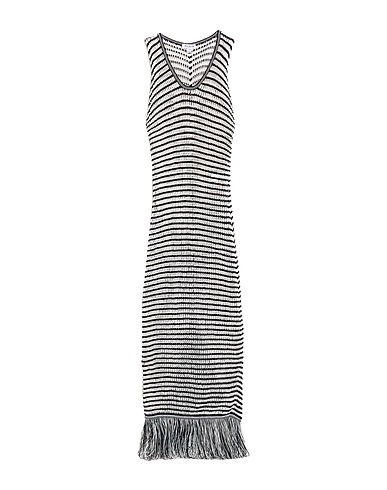 ALAÏA Long dress Black 45% Cotton, 25% Viscose, 25% Polyamide, 5% Polyester