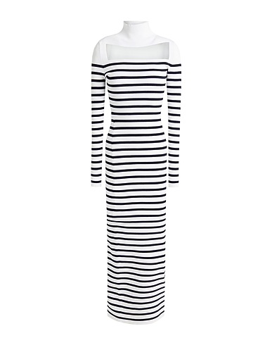 JEAN PAUL GAULTIER Long dress White 56% Viscose, 26% Polyester, 16% Polyamide, 2% Elastane