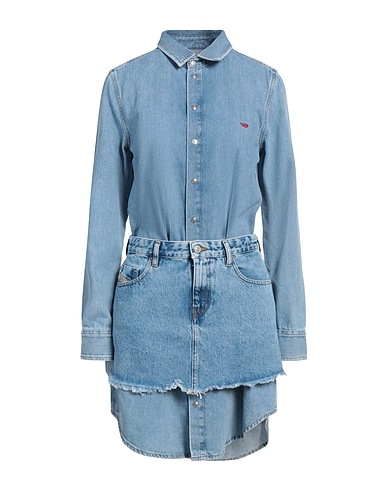 DIESEL Denim dress Blue 100% Cotton