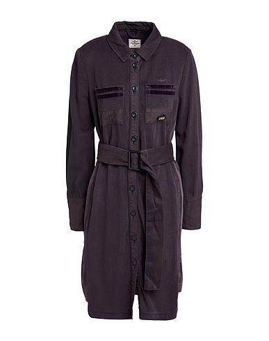 AERONAUTICA MILITARE Robe chemise Violet foncé 100% Tencel™