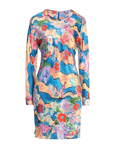 MARNI Kurzes Kleid Blau 100% Viskose