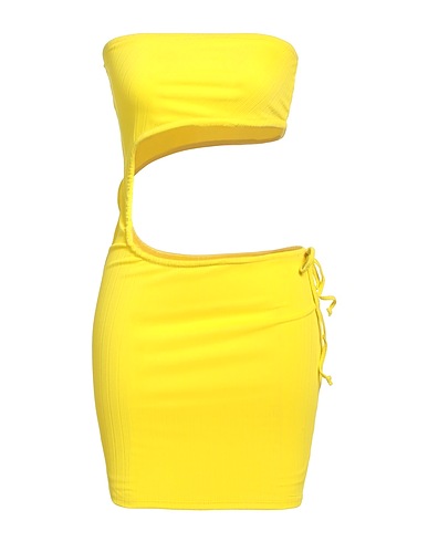 FRANKIES BIKINIS Sheath dress Yellow 77% Nylon, 23% Elastane