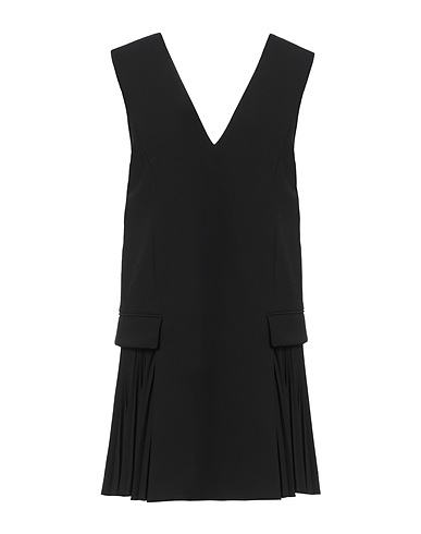 JUUN.J Pleated dress Black 96% Wool, 4% Polyurethane