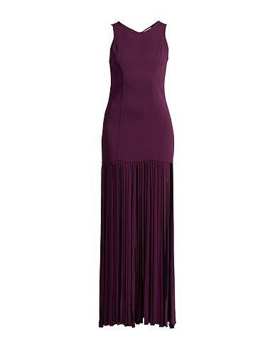 FORTE_FORTE Long dress Plum 96% Viscose, 4% Elastane