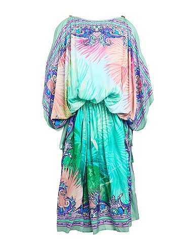 JUST CAVALLI Midi dress Turquoise 100% Viscose