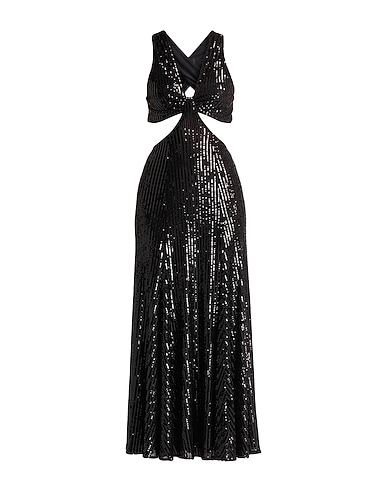PINKO Sequin dress NERO 95% Polyester, 5% Elastane