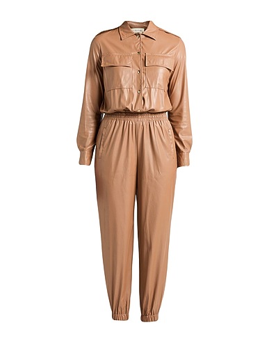 ANNA MOLINARI Jumpsuits and Dungarees Camel 100% Polyester