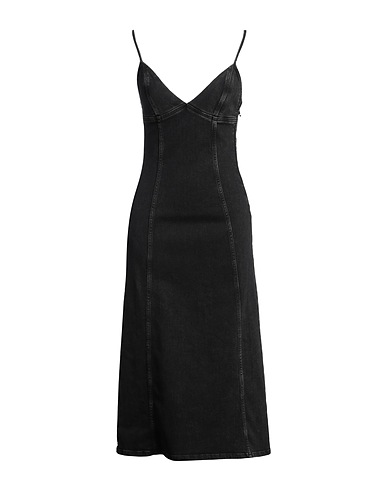 DIESEL Vestito estivo Nero 99% Cotone, 1% Elastan
