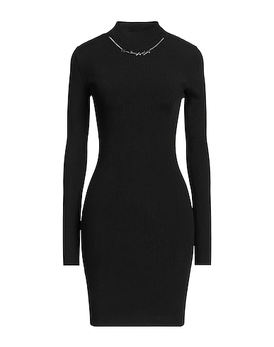 DIESEL Sheath dress Black 75% Viscose, 25% Polyamide