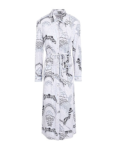 LEONARD Paris Midi dress Light grey 100% Polyamide