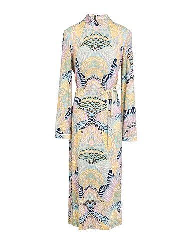 LEONARD Paris Midi dress Pink 80% Wool, 20% Nylon