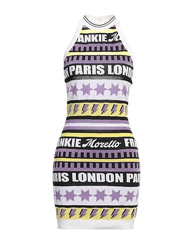 FRANKIE MORELLO Sheath dress Lilac 43% Polyamide, 30% Viscose, 25% Cotton, 1% Metal, 1% Polyester