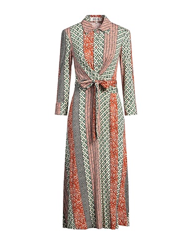 DIANE VON FURSTENBERG Midi dress Tan 95% Viscose, 5% Elastane
