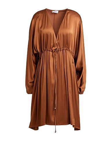 OTTOD'AME Midi dress Camel 100% Viscose