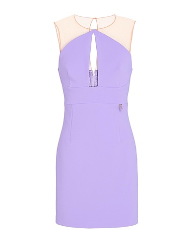 ELISABETTA FRANCHI Vestito corto Lilla 96% Poliestere, 4% Elastan