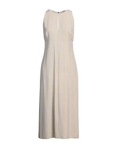MARELLA Midi dress Beige 57% Acetate, 43% Viscose