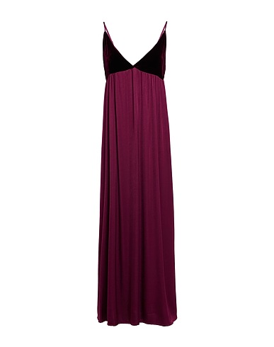VICOLO Long dress Plum 100% Viscose, Silk