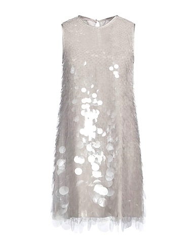 EMPORIO ARMANI Sequin dress Grey 100% Polyamide, Plastic