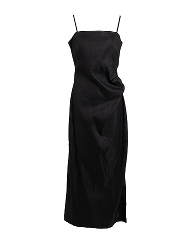 ATTIC AND BARN Vestito lungo Nero 91% Lana, 9% Poliammide