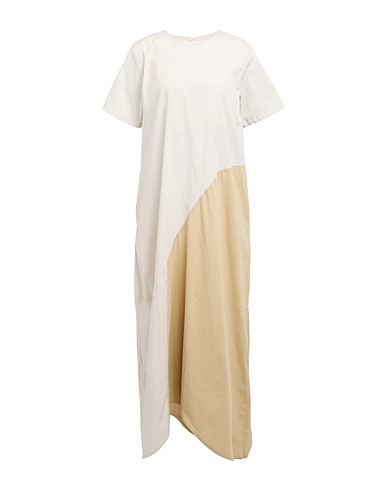 ALPHA STUDIO Midi dress Light grey 98% Cotton, 2% Elastane