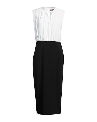 TWINSET Midi dress White 88% Polyester, 12% Elastane