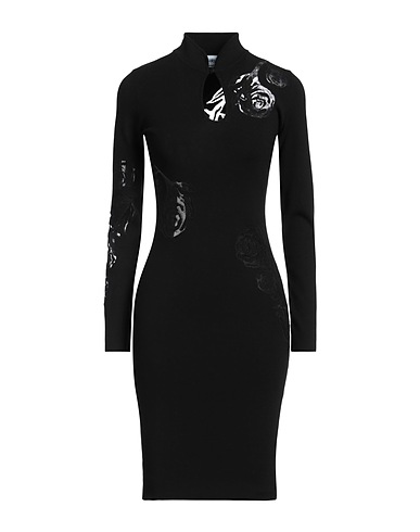 BLUGIRL Midi dress Black 62% Viscose, 38% Polyester