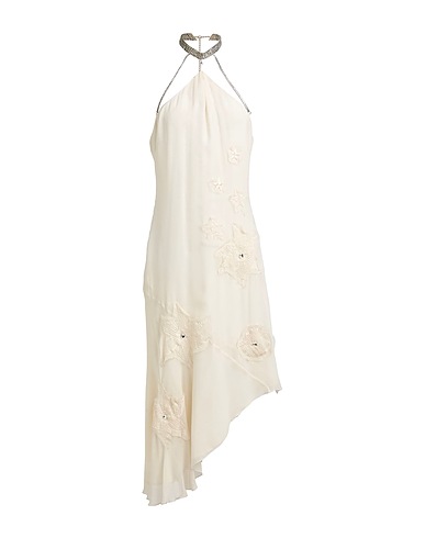 JOHN RICHMOND Midi dress Ivory 100% Silk