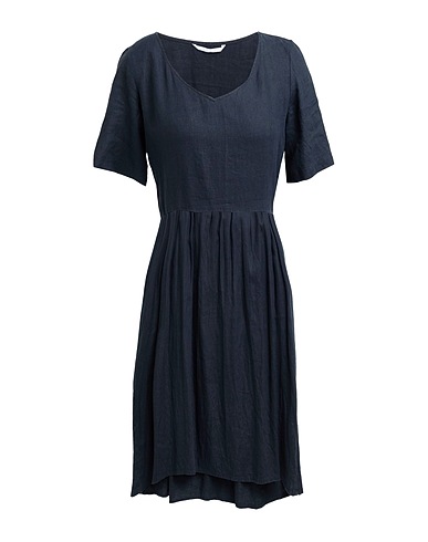 BREBIS NOIR Midi dress Midnight blue 100% Linen