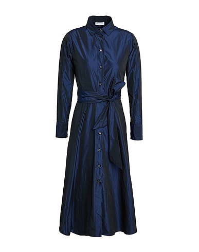 ROSSO35 Midi dress Midnight blue 100% Polyester